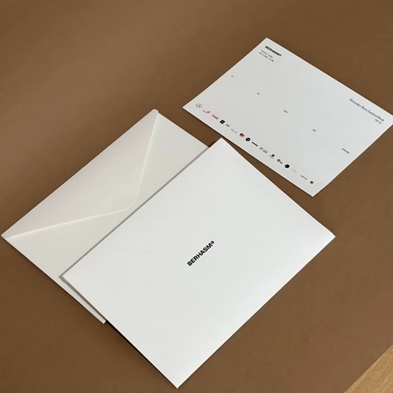 berhasm-კონვერტი-წერილი Stagi Group, სტაგი ჯგუფის Berhasm ბრენდირებული თეთრი კონვერტი და წერილი